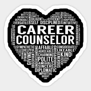 Career Counselor Heart Sticker